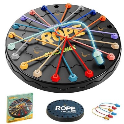 Rope Knot Untying Challenge Puzzle Twisted Ropes Untangle Board Game for Kids 3+