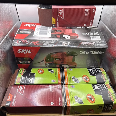 #ad Skil 7510 01 Corded Electric 3 quot;x18quot; Belt Sander Kit Pressure Control 25 Belts $59.89