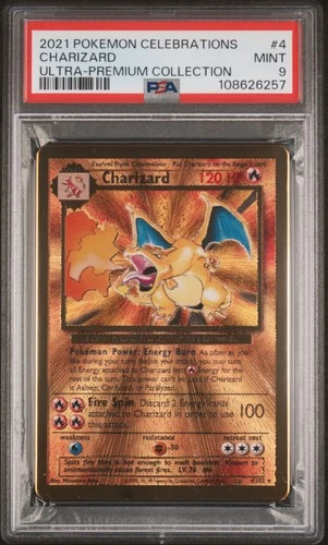2021 Pokemon Celebrations Ultra-Premium Collection Charizard 4 PSA 9