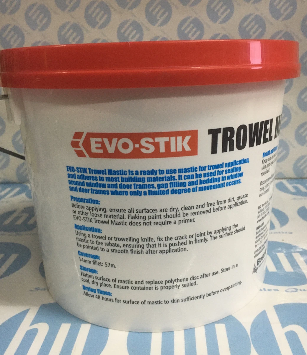 EVO STICK 5KG TROWEL MASTIC RED OVER PAINTABLE INTERIOR AND EXTERIOR USE