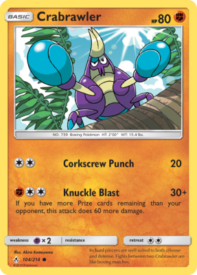 ポケモンカードゲーム KER Crabrawler 104/214 Common | Unbroken Bonds | Pokemon Card | eBay