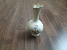 Vase Mitterteich Bavaria&nbsp; 3102 48 goldrand 16 cm leich berieben Blumenmotiv&nbsp;