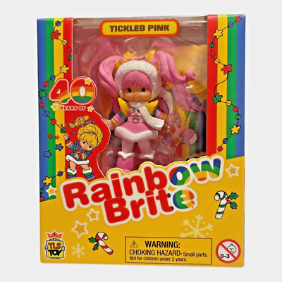 Rainbow Brite Christmas *TICKLED PINK* Holiday Winter 2.5'' TLS Toy CheeBee NEW