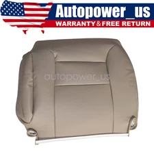 Fits 1995-1999 GMC Sierra Driver Lean Back Replacement Leather Seat Cover Tan
