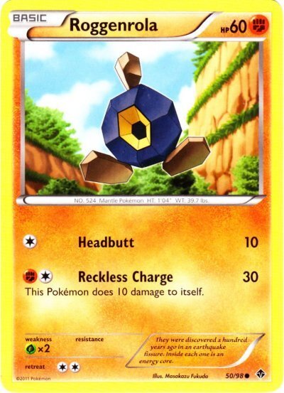 Pokemon - Roggenrola - 50/98 - Common - Emerging Powers - NM