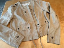 Seven For All Mankind Cropped Utility Cargo Tan Jacket Womens Sz S