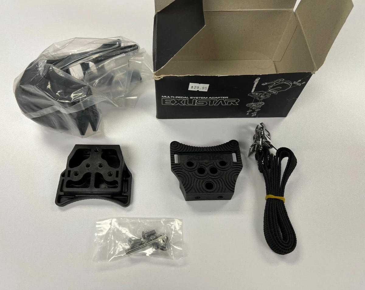 Exustar Toe Clip Pedal Thermoplastic Platform Converts Clipless to Platform