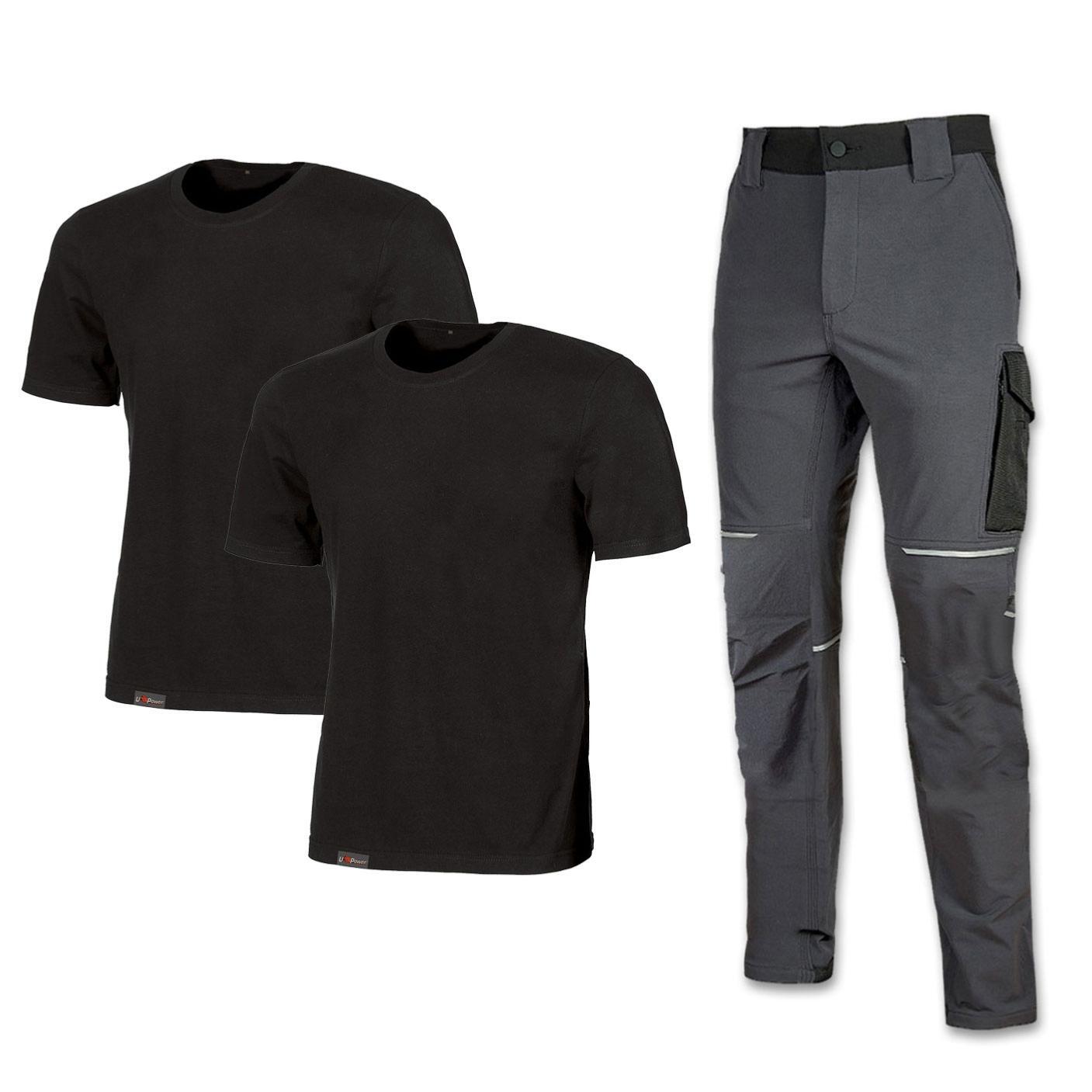 Pack Anti-Fatigue Vêtements de Travail U-Power Pantalon Doux et T-Shirts