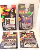 KISS Hot Wheels Johnny Lightning Set of 4 Simmons Frehley Criss Stanley New 5452