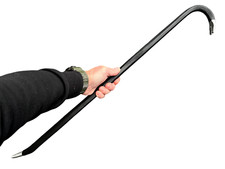 REALISTIC CROWBAR PU MOVIE PROP PRY BAR IRON BAR FOAM TOOLS MATT BLACK
