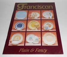 Franciscan Pottery Plain & Fancy Book By Delleen Enge