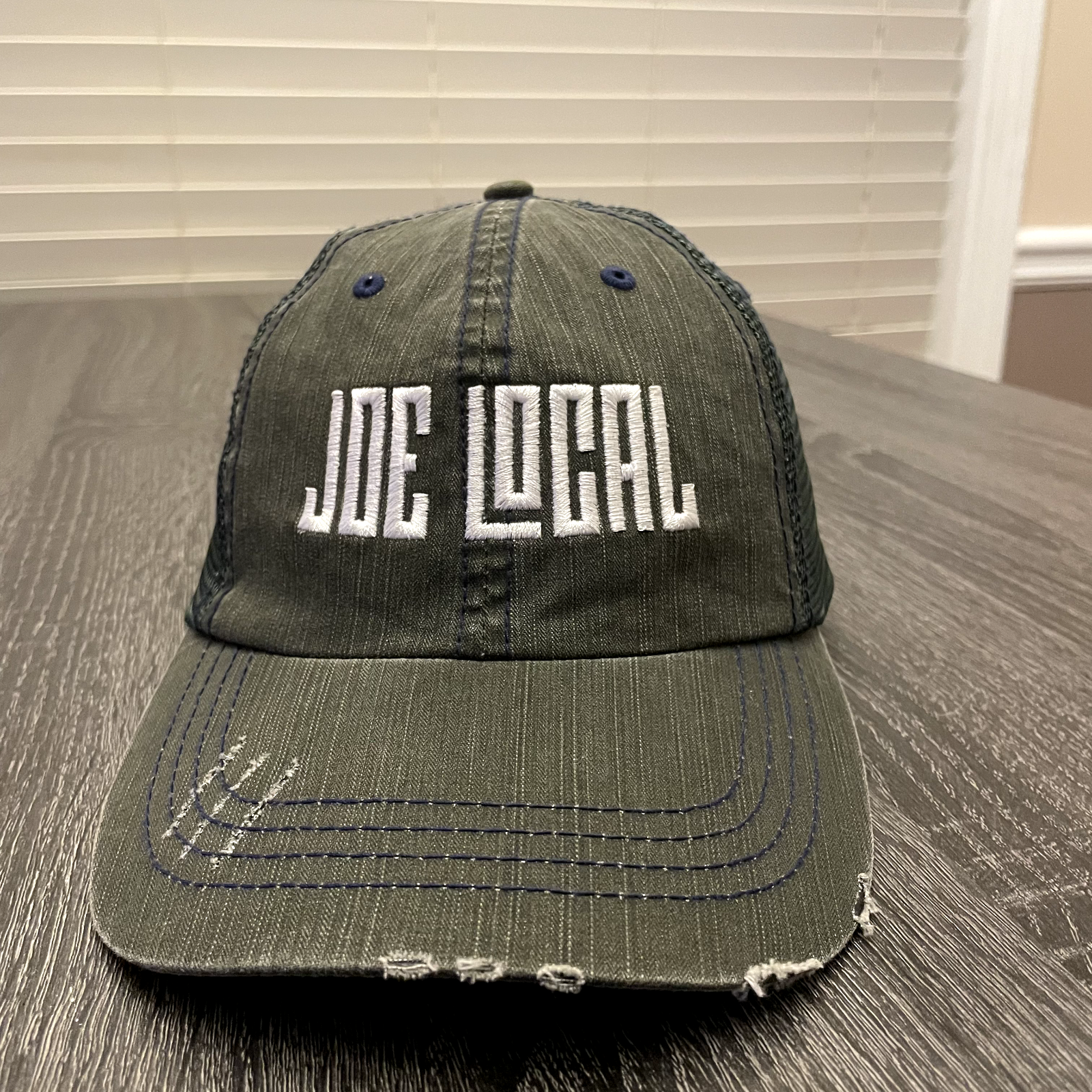 Joe Local Green w/ Green Mesh Embroidered Adjustable Hat