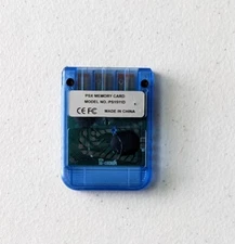 Blue Datel Sony PlayStation 1 PS1 PSX PSone 15 Blocks of Memory Card PS11513D