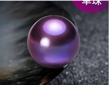 Huge 13mm natural south sea genuine purple lavender round loose pearl undrilled