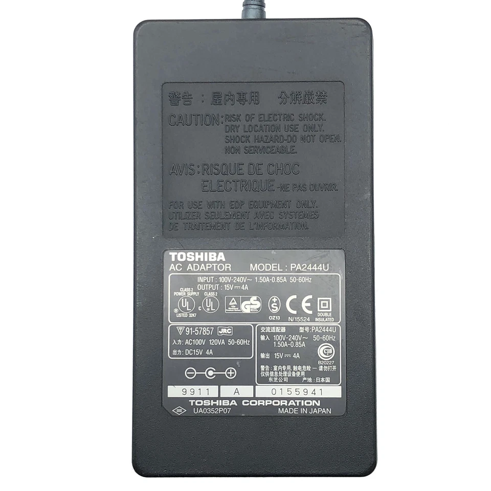 Adaptador de CA genuino para Toshiba Tecra 780CDM 780CDT 780DVD 8000 8100   Foto 2 de 4