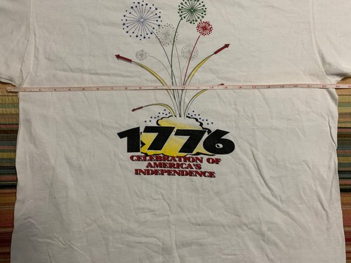 Vintage 1776 Celebration of America’s Independence T-Shirt Single Stitch Size XL - Picture 4 of 7