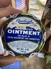 Vintage Rawleigh's Medicated Ointment Tin 5 oz EMPTY