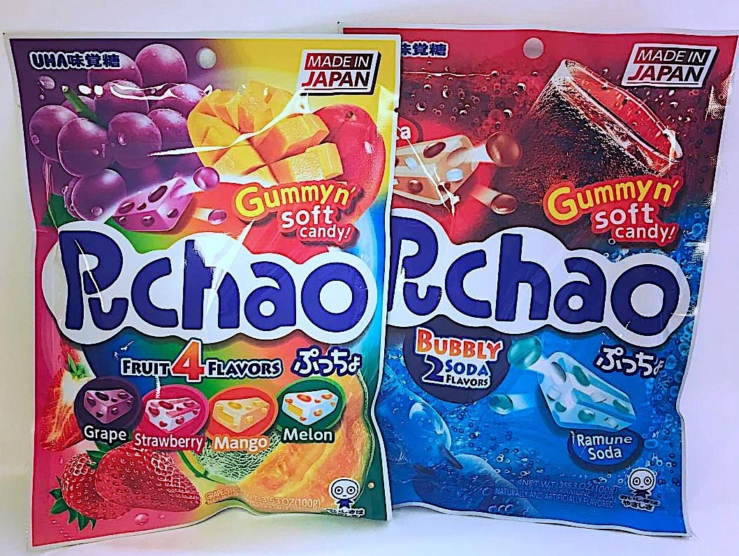 2 BAG SET UHA Mikakuto Japan Puccho Puchao Chewy Candy 4 Fruit Mix