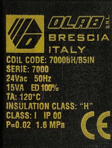 OLAB 7000 Solenoid Valve 24V/AC 2 way O13 - Bild 2 von 2