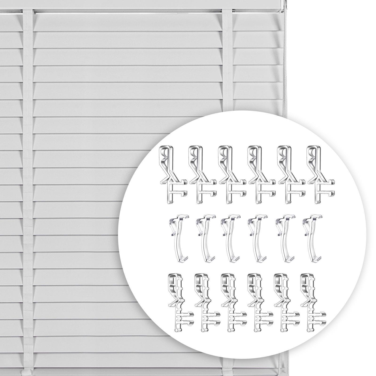 18x Channel Valance Clips, Valance Retainers, Blind Channel Cover Clips