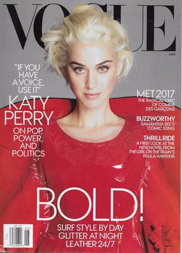 5/17 issue of  VOGUE magazine  KATY PERRY cover 