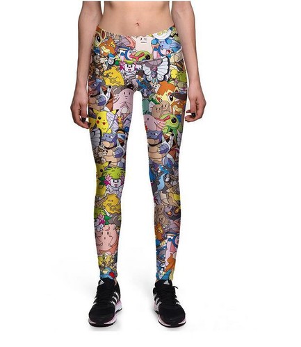 Cute lovely Printed Legging Fitness 