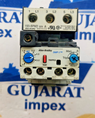 ALLEN BRADLEY 193-A4E1 Thermisches Überlastrelais 3-polig 1,6-5,0A getestet OK