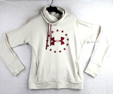 Under Armour Beige Logo Womens Active Sweatshirt Size Small Blemish