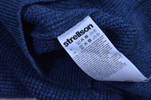 STRELLSON Maglione Uomo Cotone Premium con Logo / M - Foto 7 di 7
