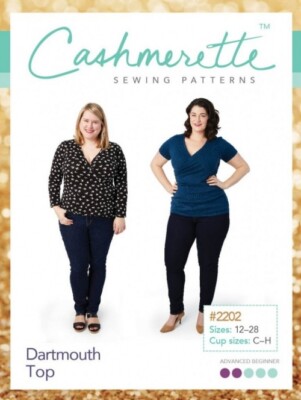 Cashmerette Schnittmuster Dartmouth Top Damen 12-28 (UK 16-32)