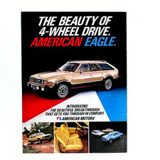 1980 Amc Eagle 4 Wheel Drive Wagon Vintage Original Print Ad-8.5 X 11