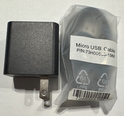 Wall Charger - ASUS Fast Charging Block w/ Micro-USB Cable - 3' - Black