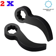 2pcs Pry Bar Wrench Adaptor Head 1/2"D Crowbar Adapter Head Tool