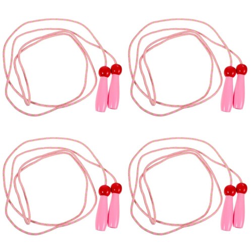 Set of 4 Holzgriff Sprungseil Fitness Tragenresistente Springseile Für Kinder