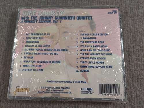 June Christy With The Johnny Guarnieri Quintet A Friendly Session Vol. 1 CD - Picture 2 of 2