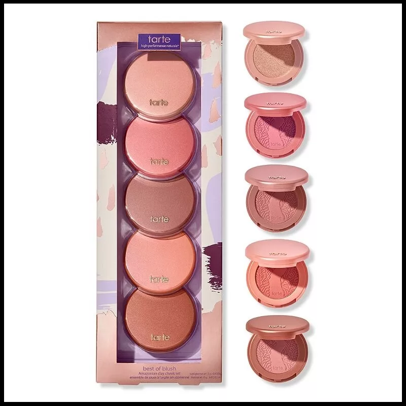 Tarte Amazonian Clay Best of Blush Highlighter 5pc Holiday Gift