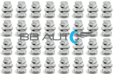 Set Of 6 Chrome Lug Nut Covers For Silverado, Avalanche, Sierra, Express Van – New, LNC382