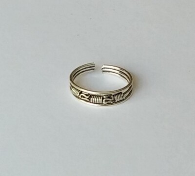 925 Sterling Silver Adjustable Spring Twist Toe Ring New | eBay