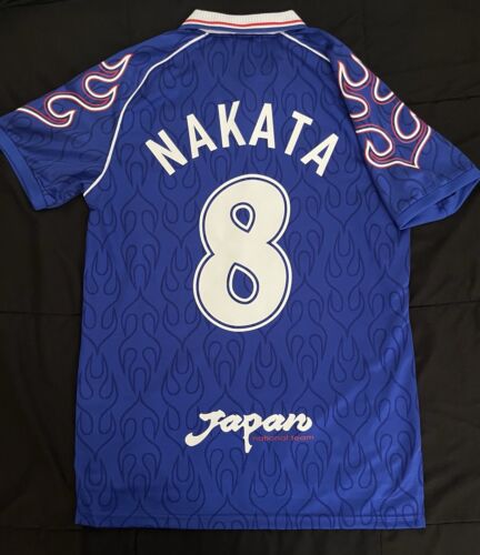 Nakata #8 1998 Japan Medium Retro Jersey Soccer Football Retro M