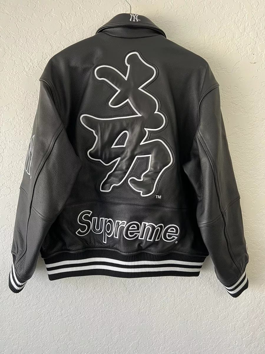 Jacket Makers Supreme NY Yankees Varsity Leather Jacket