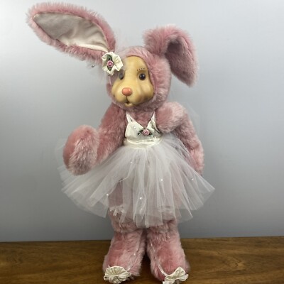 RARE SIGNED Robert Raikes Princess Bear Mohair Wood Ballet Bunny 20   289/500