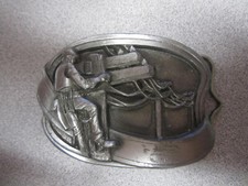 MORRIS TYLER NEW HAVEN CONNECTICUT BELT BUCKLE TELEPHONE PIONEERS APPALOSSA INC
