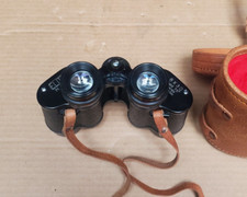 1960's Elite MII 8x30 coated field 7.5 Binoculars With Leather Case