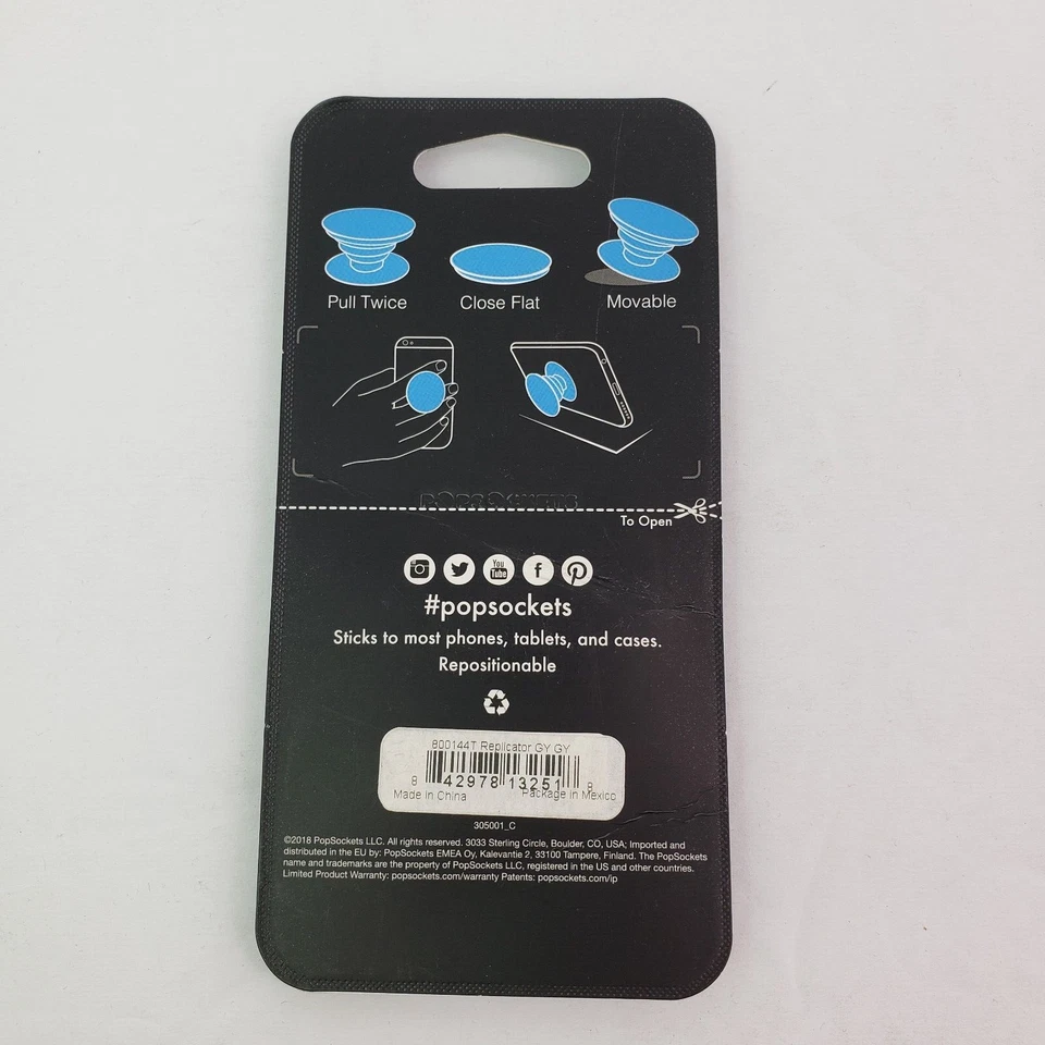 Pop Sockets Replicator GY GY Universal Blue Purple Watercolor Phone Grip & Stand - Image 3 of 3