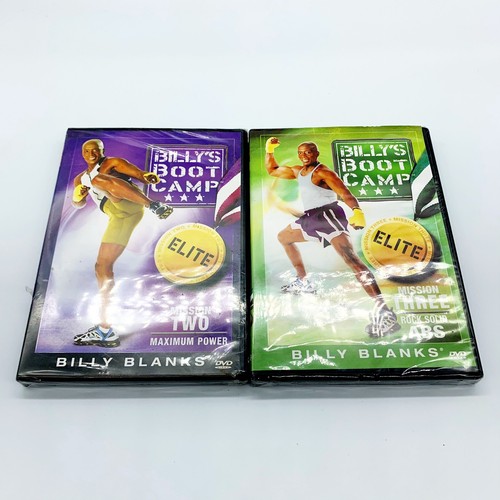Billy Blanks Bootcamp Lot 3 DVDs Elite Mission Two Three New Abs Bootcamp Used - Picture 2 of 4