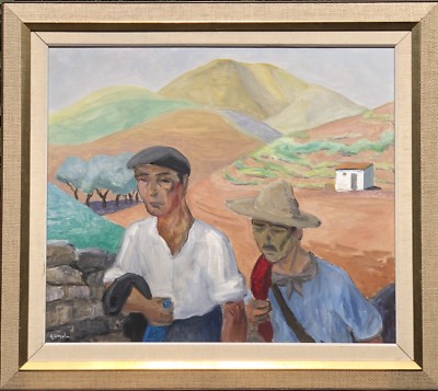 GUNNAR SIGFRID MALM BERGLANDSCHAFT LANDARBEITER PYRENÄEN SPANIEN FRANKREICH