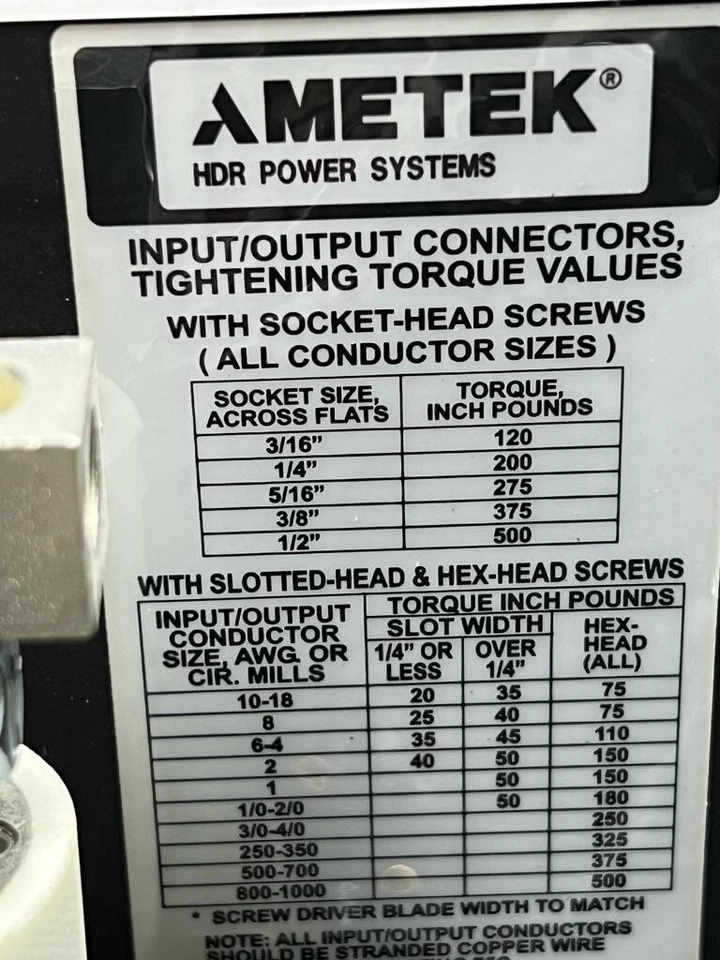 Ametek HDR Power Systems PF3-400-90-NC-CR-SF-01  Power Control 400VAC 3PH 90Amp - Image 3 of 4