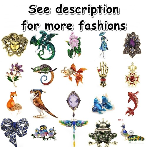 Big Spider Brooches Pins For Women Men Fashion Jewelry Gifts Casual Party Badges - Picture 3 of 77
