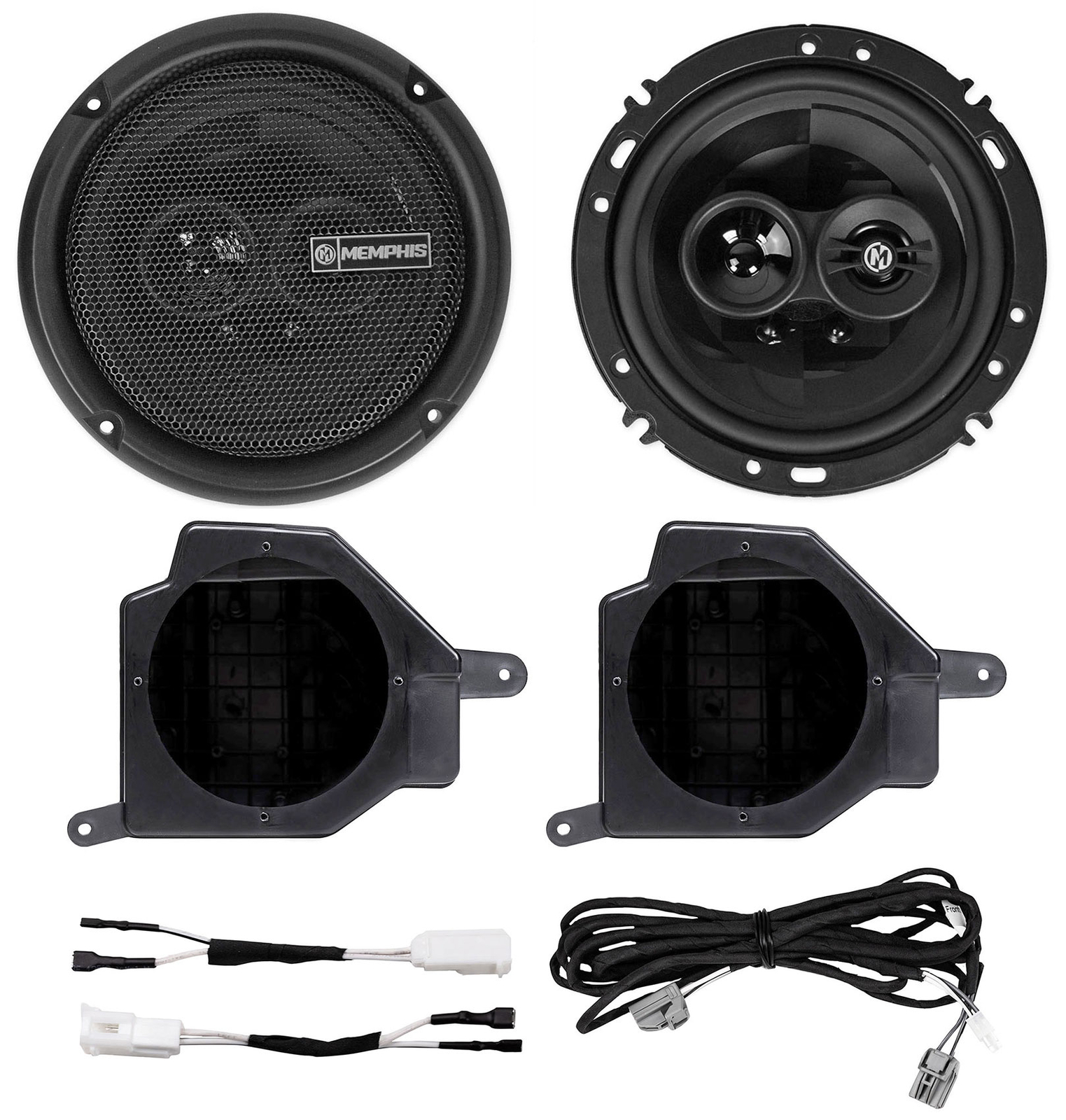 2 Динамики Memphis PRX603Корпуса подходят для 2020 Jeep Gladiator18 Wrangler JL