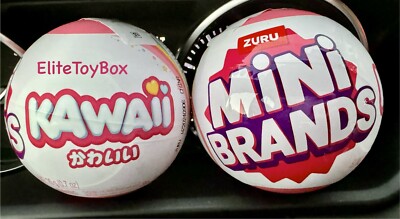 Mini Brands Kawaii Mystery Capsule (2 Balls) Miniature Moving Minis ZURU NEW